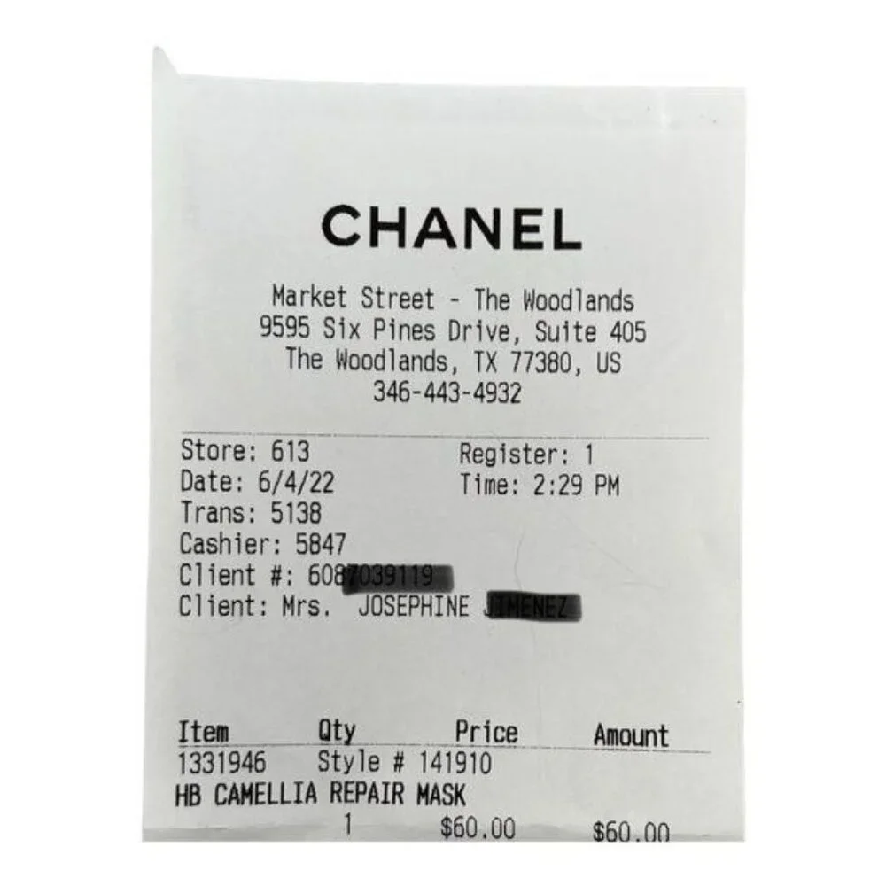 Chanel Gift Bag Set Authentic Pouch Tissue Paper and Gift Bag